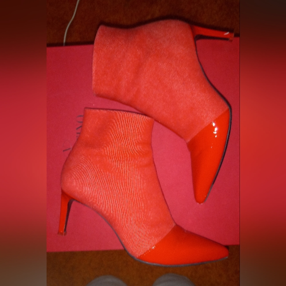 Rag & Bone Beha Red Ankle Booties 6 - image 1